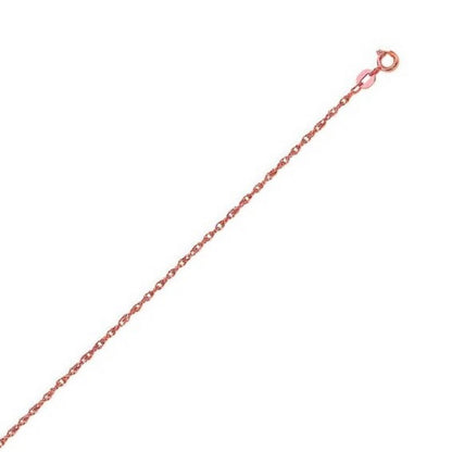 14k Rose Gold Machine Rope Chain