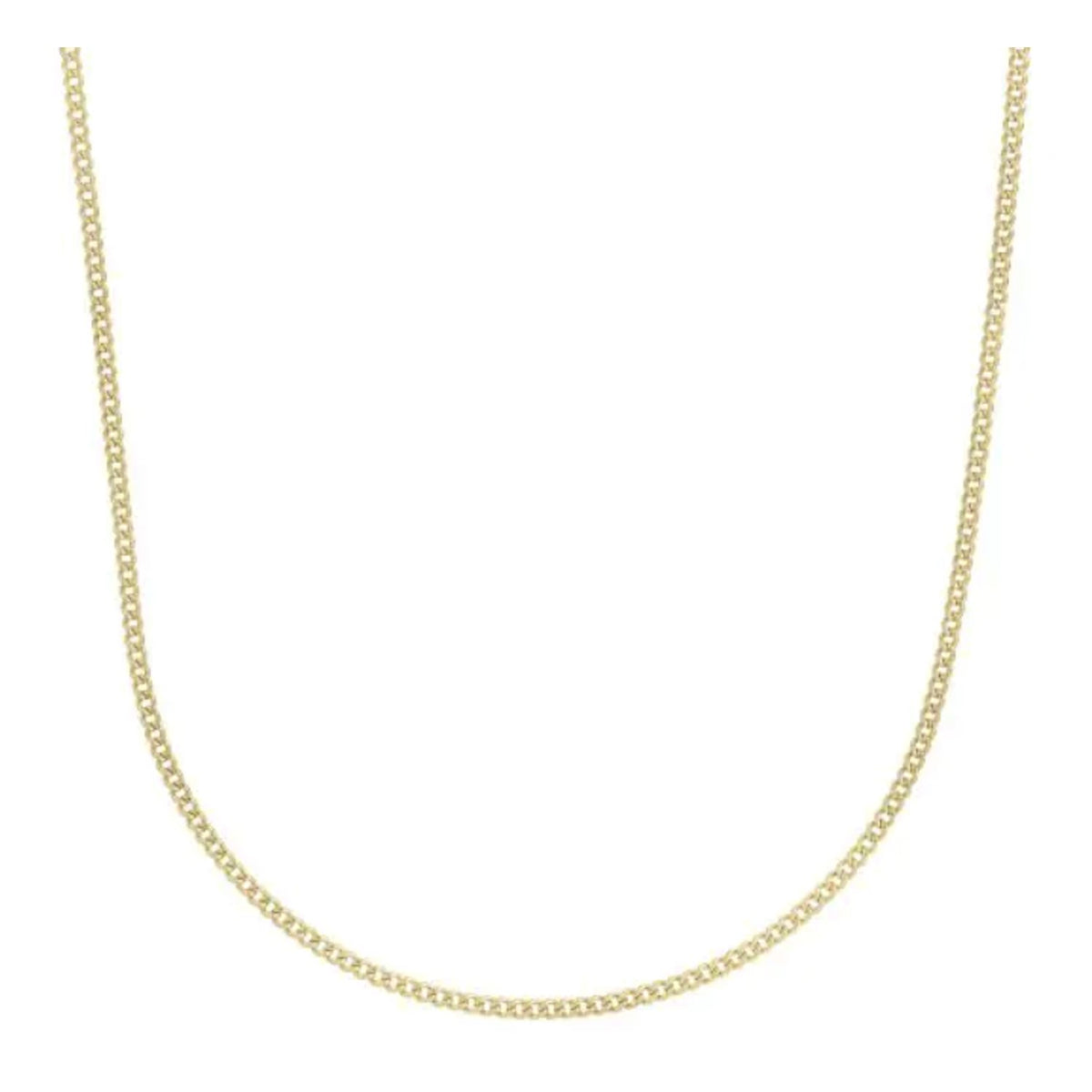 14k Yellow Gold Light Gourmette Chain