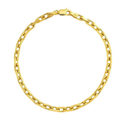 14k Yellow Gold French Cable Chain Bracelet
