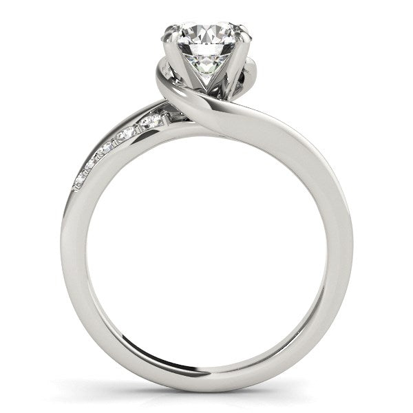 14k White Gold Bypass Style Round Diamond Ring (1 1/4 cttw) RCJ Rings  CELESTIA LUXE JEWELLERS