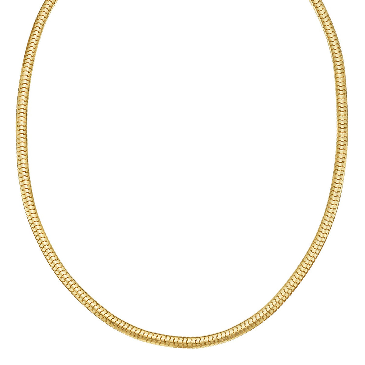 14K Yellow Gold Lite Oval Snake Chain