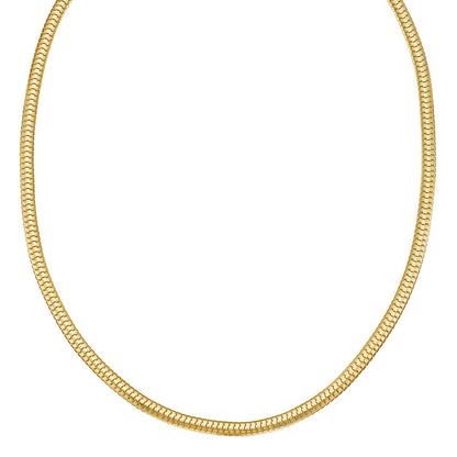 14K Yellow Gold Lite Oval Snake Chain