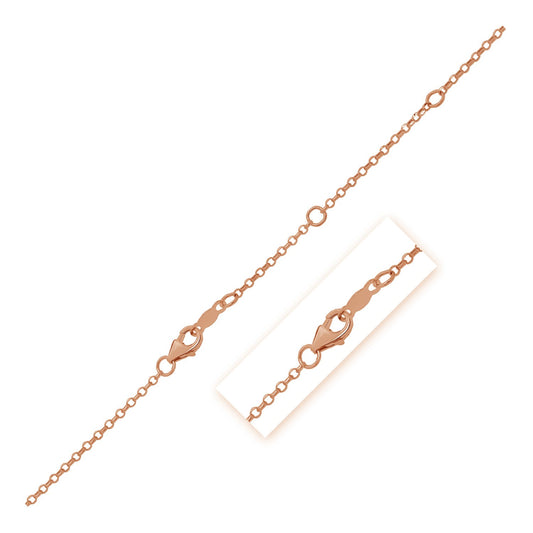 Rosée Double-Extendable Cable Chain — 14K Rose Gold, 1.40 mm