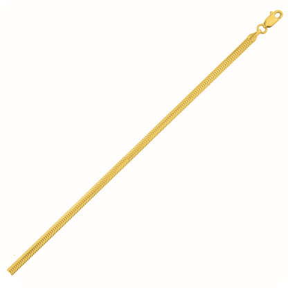 14K Yellow Gold Oval Snake Chain