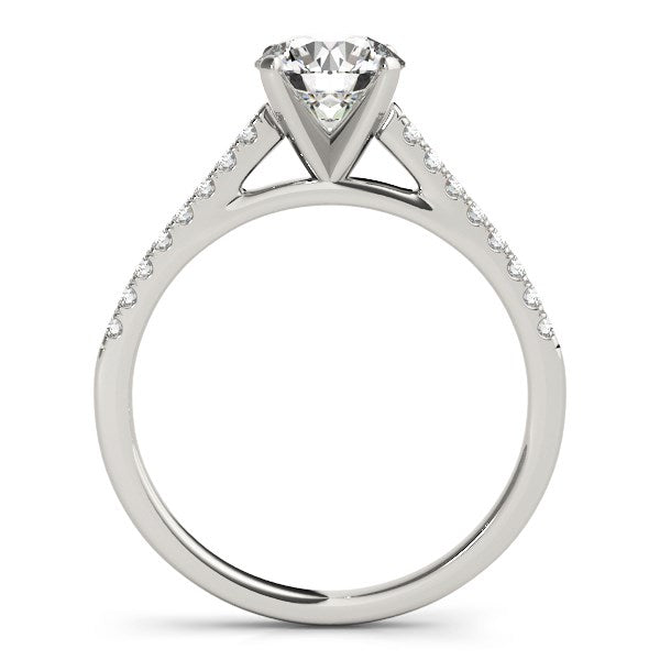 14k White Gold Pronged Round Diamond Engagement Ring (1 5/8 cttw) RCJ Rings  CELESTIA LUXE JEWELLERS