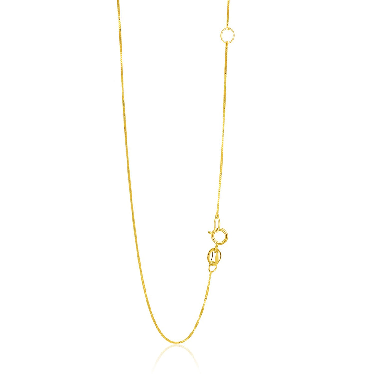 14k Yellow Gold Adjustable Box Chain