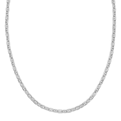 Sterling Silver Anchor Chain Necklace