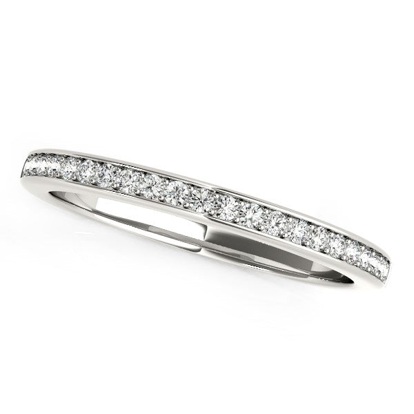 14k White Gold Classic Style Diamond Wedding Band (1/5 cttw) RCJ Rings  CELESTIA LUXE JEWELLERS