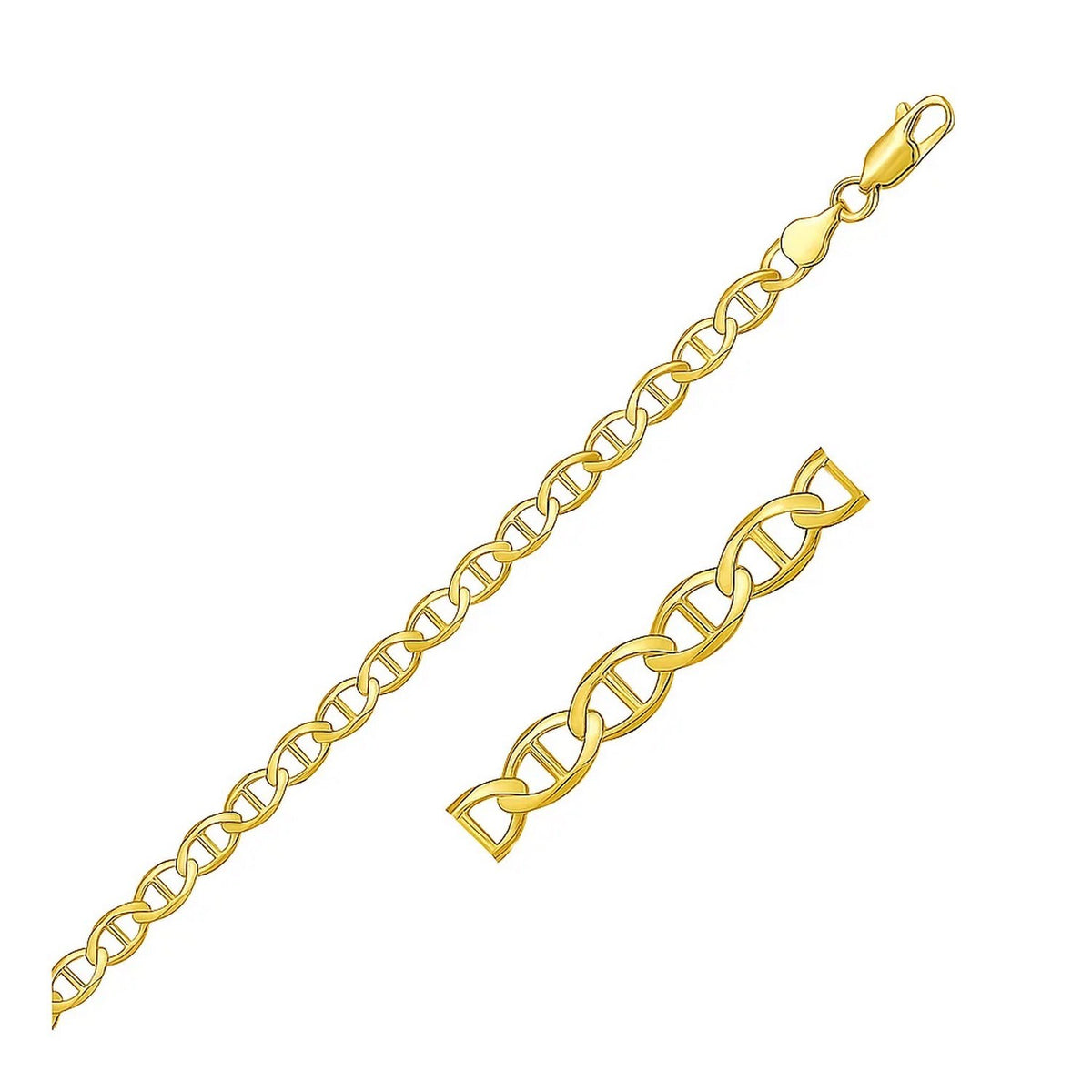 10k Yellow Gold Mariner Link Bracelet