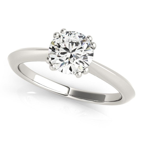 14k White Gold Double Prong Set Solitaire Diamond Engagement Ring (1 cttw) RCJ Rings  CELESTIA LUXE JEWELLERS