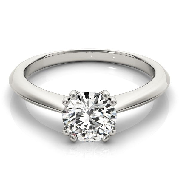 14k White Gold Double Prong Set Solitaire Diamond Engagement Ring (1 cttw) RCJ Rings  CELESTIA LUXE JEWELLERS