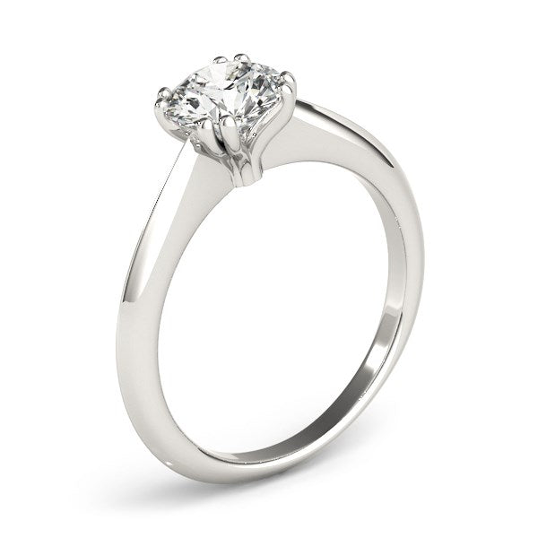 14k White Gold Double Prong Set Solitaire Diamond Engagement Ring (1 cttw) RCJ Rings  CELESTIA LUXE JEWELLERS