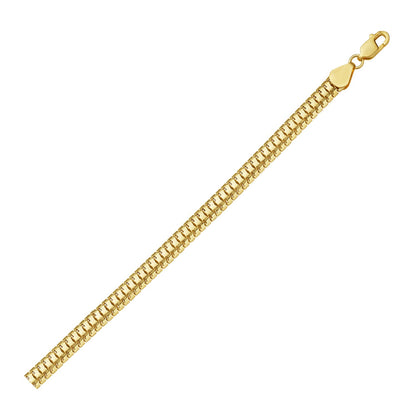 14K Yellow Gold Lite Oval Snake Chain