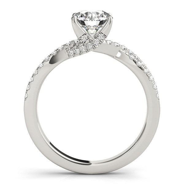 14k White Gold Fancy Prong Split Shank Diamond Engagement Ring (1 1/4 cttw) RCJ Rings  CELESTIA LUXE JEWELLERS