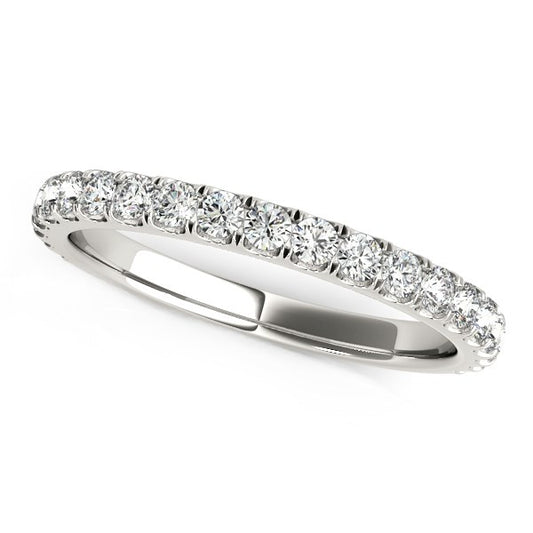 Pavé Diamant Wedding Band — 14K White Gold, 3/8 cttw
