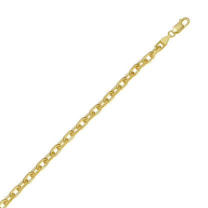 Sterling Silver Gold Plated French Cable Chain