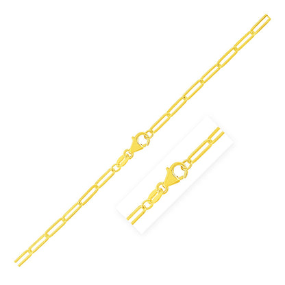 14K Yellow Gold Paperclip Chain