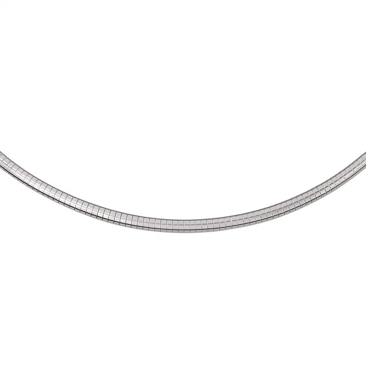Sterling Silver Classic Omega Chain Necklace
