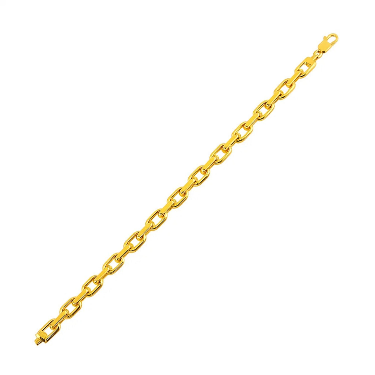14k Yellow Gold French Cable Chain Bracelet