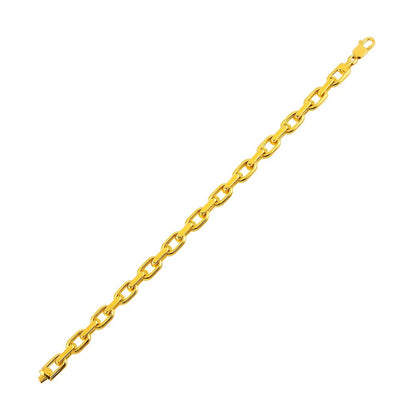 14k Yellow Gold French Cable Chain Bracelet
