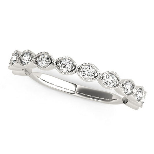 Héritage Antique Diamond Band — 14K White Gold, 3/8 cttw