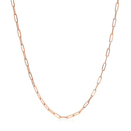 Rosée Paperclip Chain — 14K Rose Gold, 1.50 mm