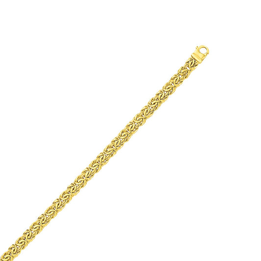 Byzantine Royale Bracelet — 10K Yellow Gold, 7 mm