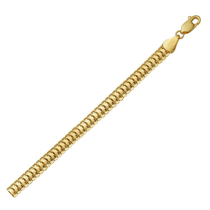 14K Yellow Gold Lite Oval Snake Chain