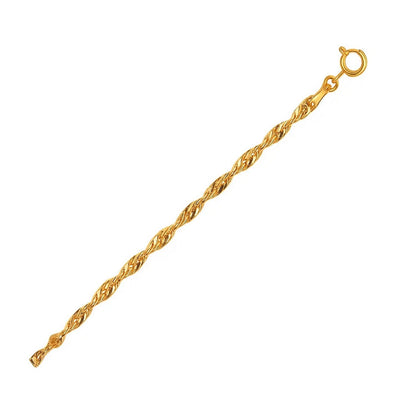 10k Yellow Gold Singapore Bracelet