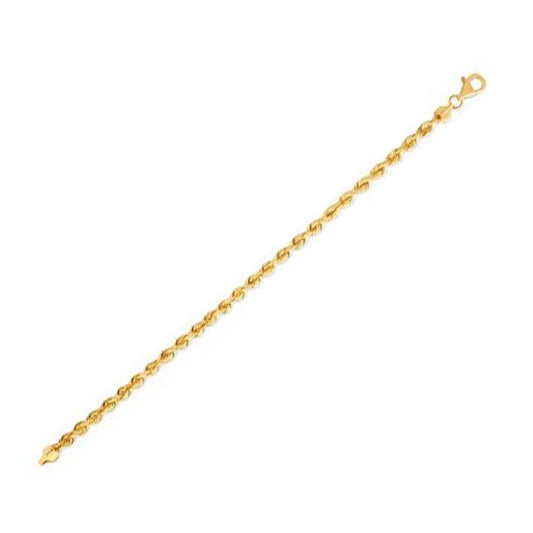 14k Yellow Gold Light Rope Chain — CELESTIA LUXE JEWELLERS