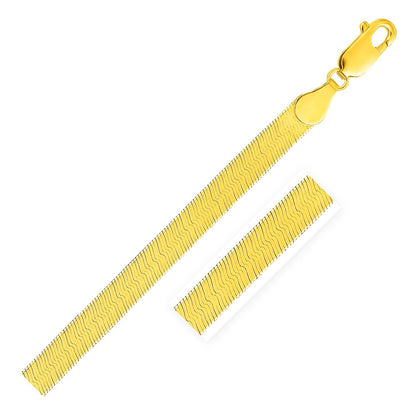 Imperial Herringbone Chain in 10k Yellow Gold