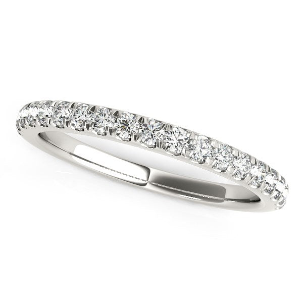 14k White Gold Pave Set Diamond Wedding Ring (1/4 cttw) RCJ Rings  CELESTIA LUXE JEWELLERS