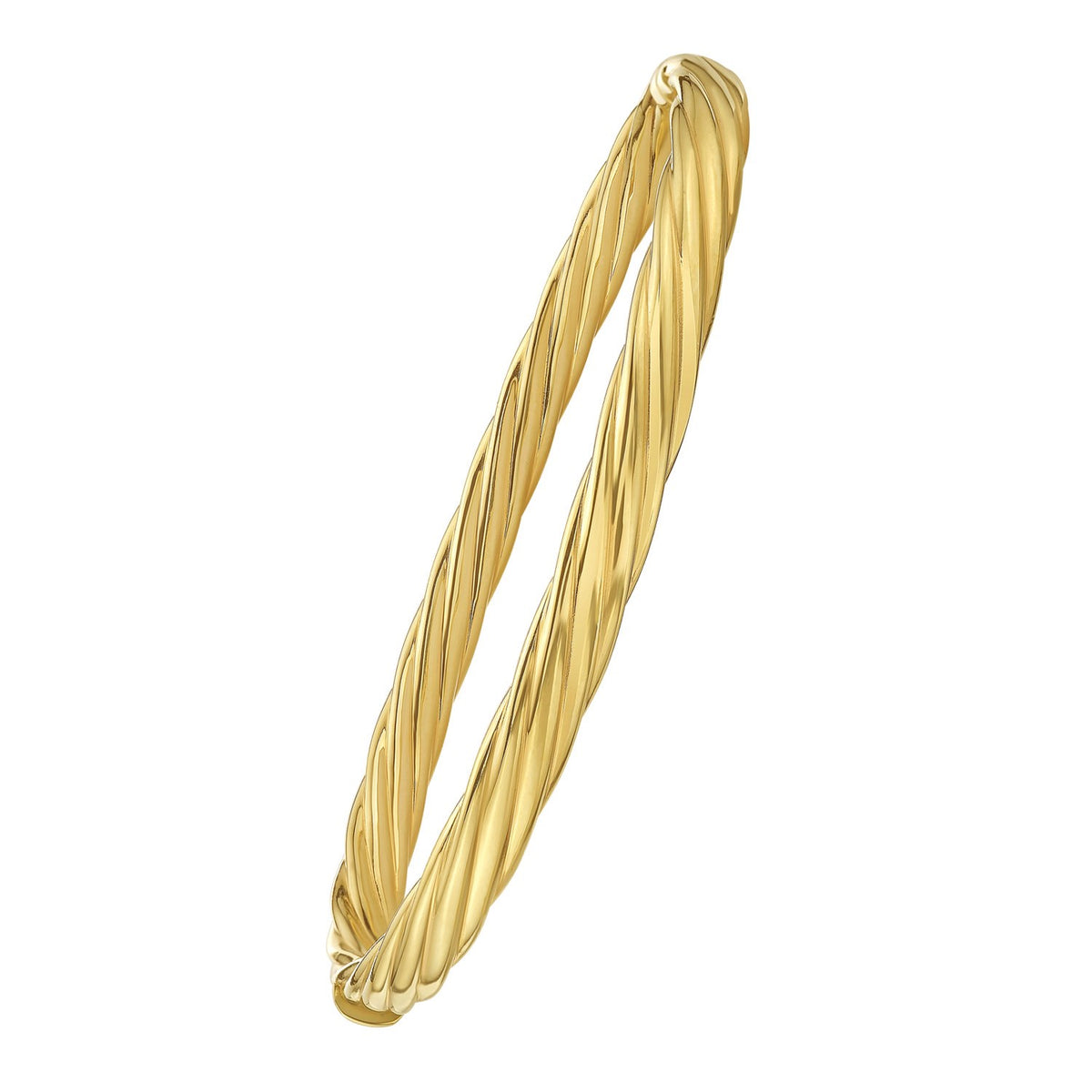 14k Yellow Gold Twist Bangle