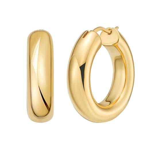 Doré Rond Hoops — Gold-Plated Sterling Silver