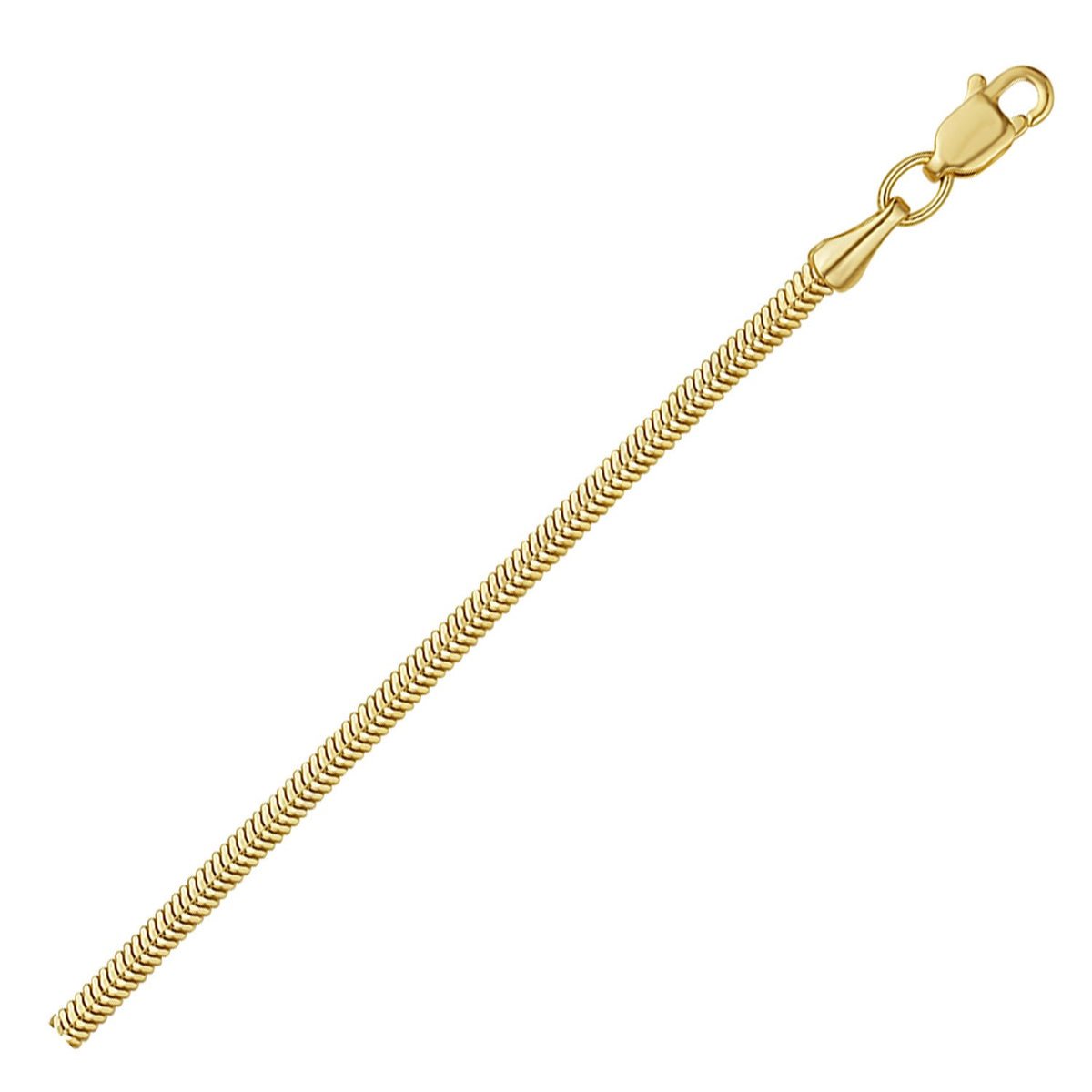 14K Yellow Gold Oval Snake Chain