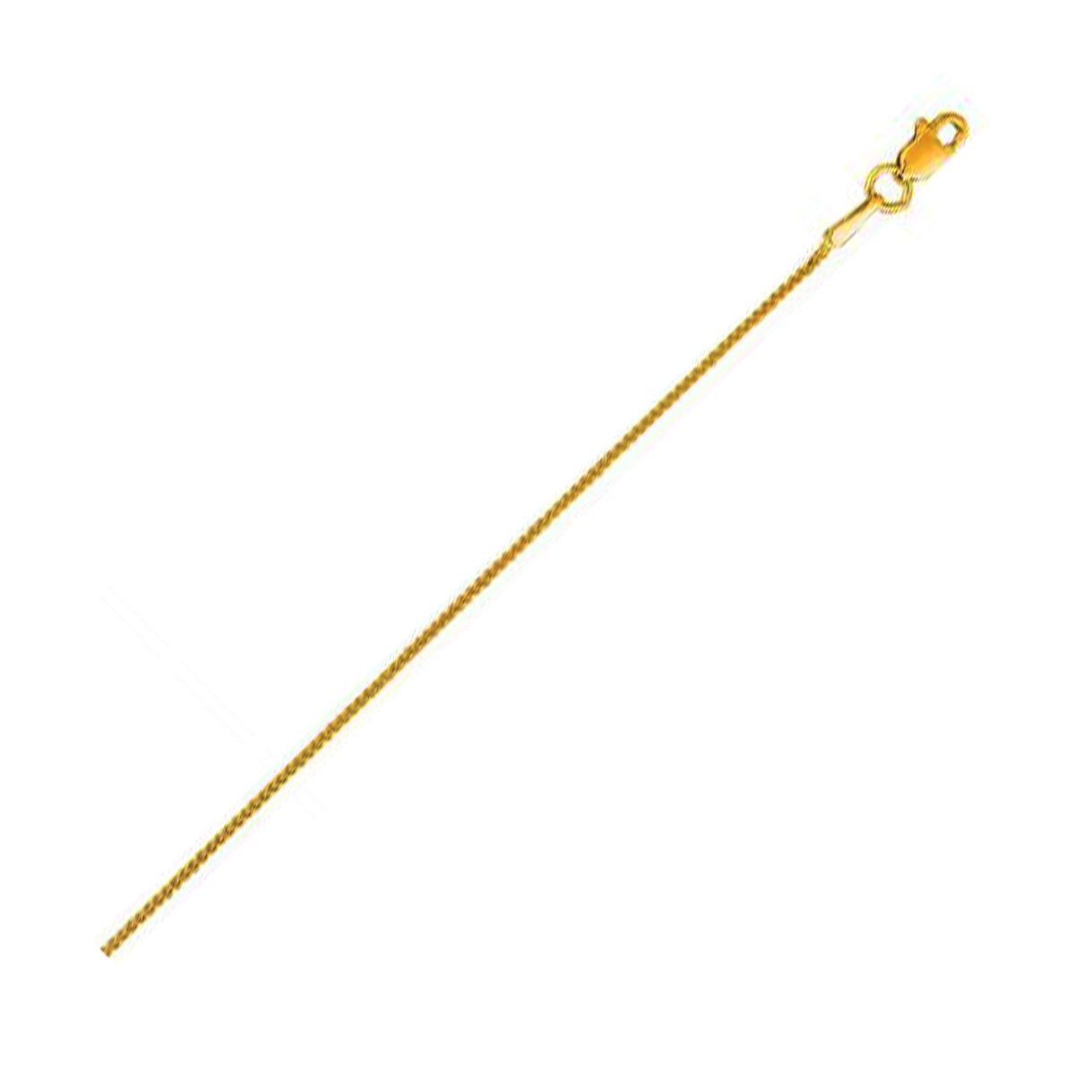 14k Yellow Gold Round Wheat Chain