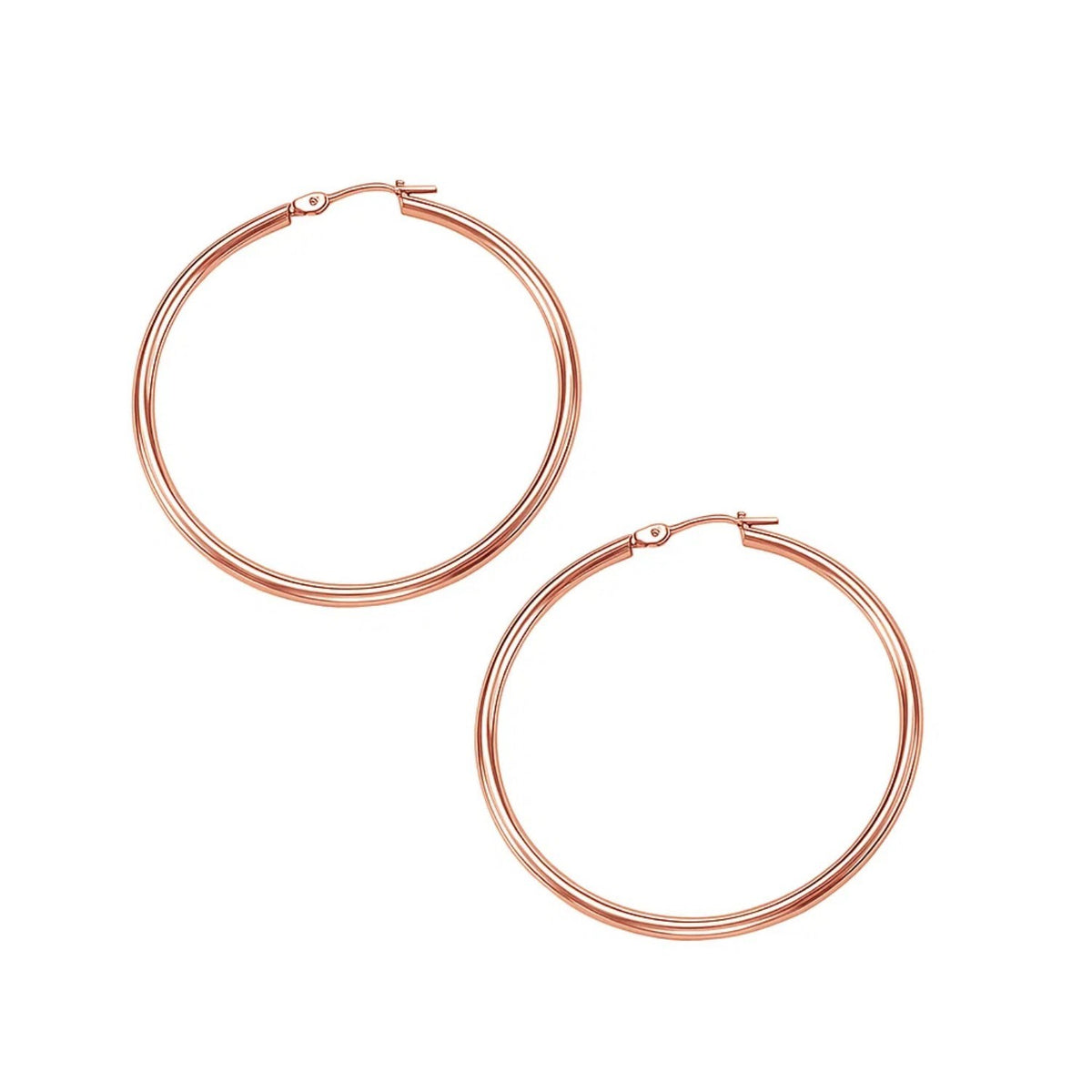 Classic Hoop Earrings in 14K Rose Gold