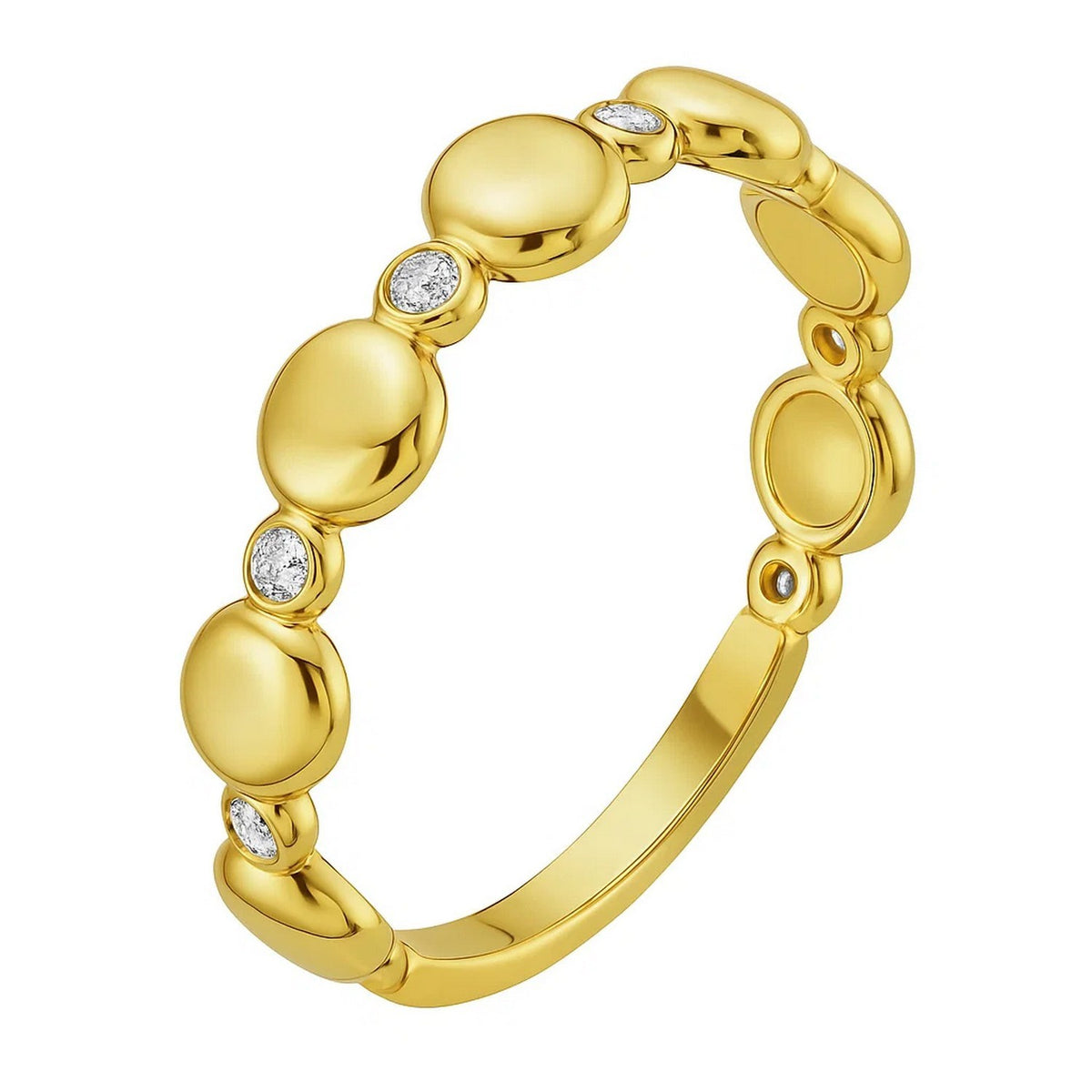 14K Yellow Gold Textured Rope Ring (4.00 mm)