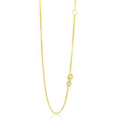 14k Yellow Gold Adjustable Box Chain