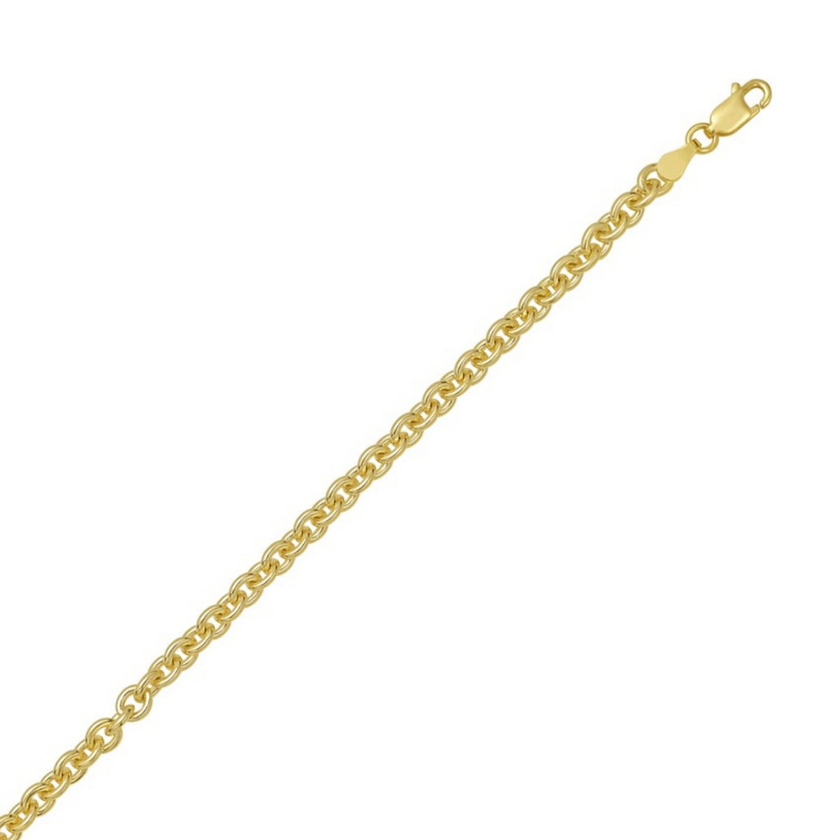 Sterling Silver Gold Plated Rolo Chain
