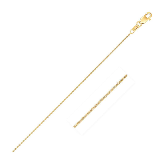 14k Yellow Gold Oval Cable Link Chain
