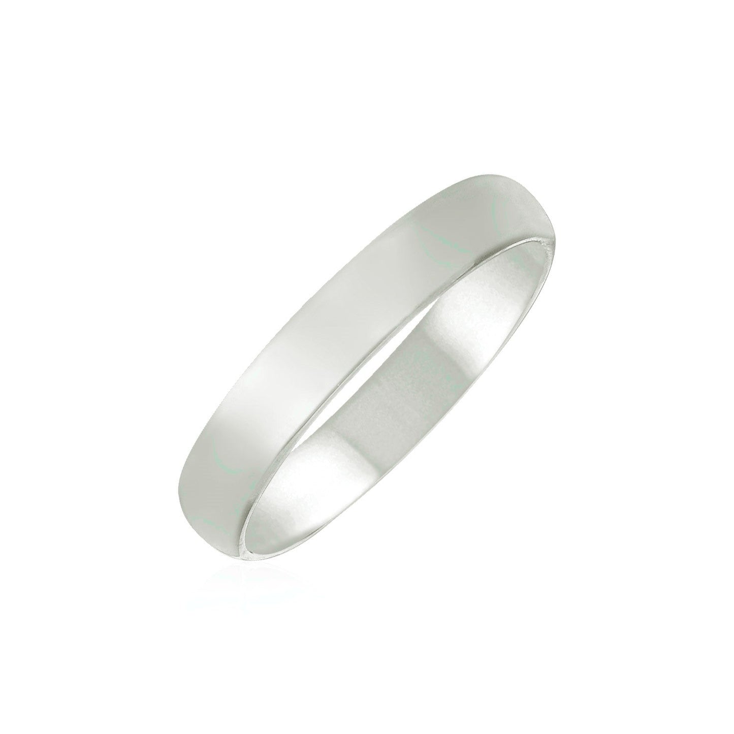 14k White Gold Comfort Fit Wedding Band(4.00 mm) RCJ Rings  CELESTIA LUXE JEWELLERS