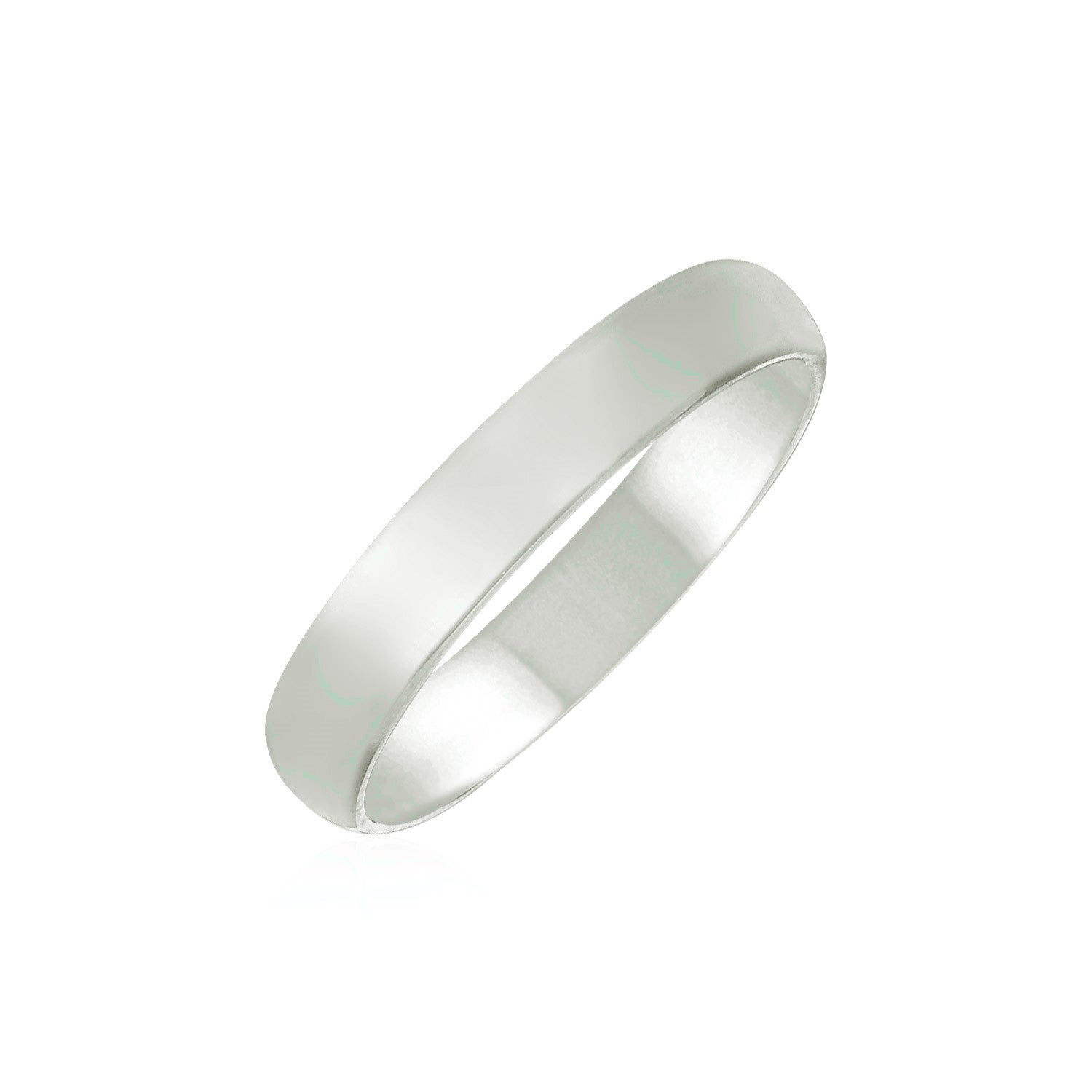 14k White Gold Comfort Fit Wedding Band(4.00 mm) RCJ Rings  CELESTIA LUXE JEWELLERS