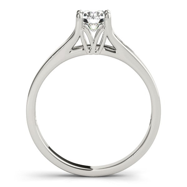 14k White Gold Prong Set Style Solitaire Diamond Engagement Ring (1/2 cttw) RCJ Rings  CELESTIA LUXE JEWELLERS
