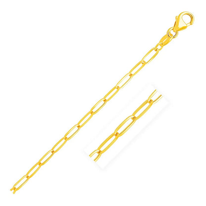 14K Yellow Gold Paperclip Chain
