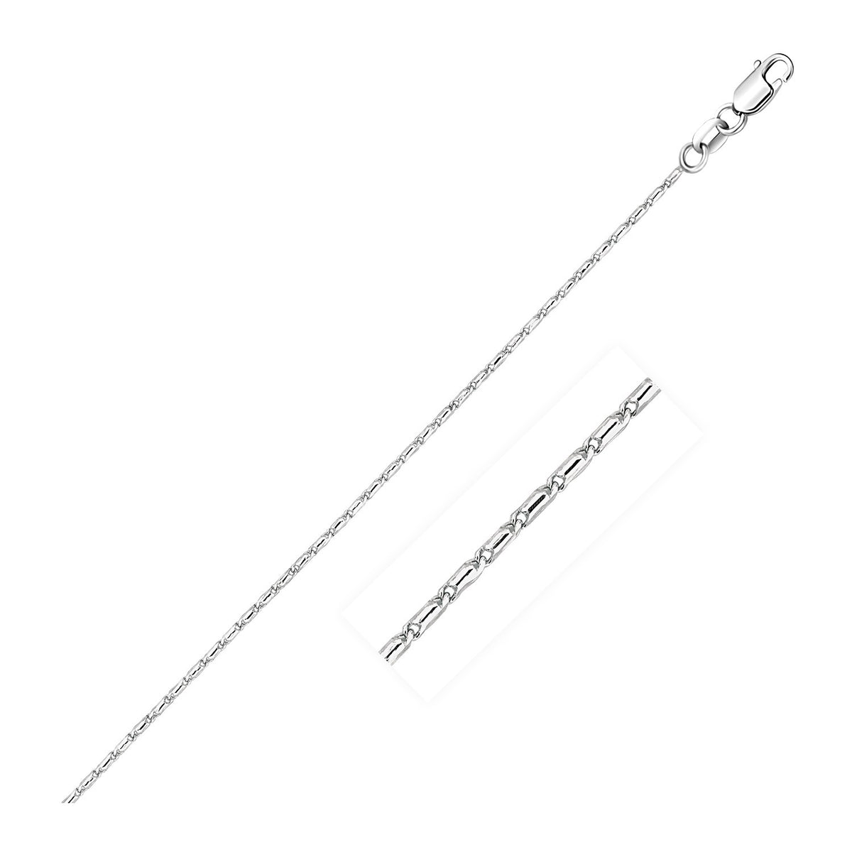 14k White Gold Lumina Pendant Chain
