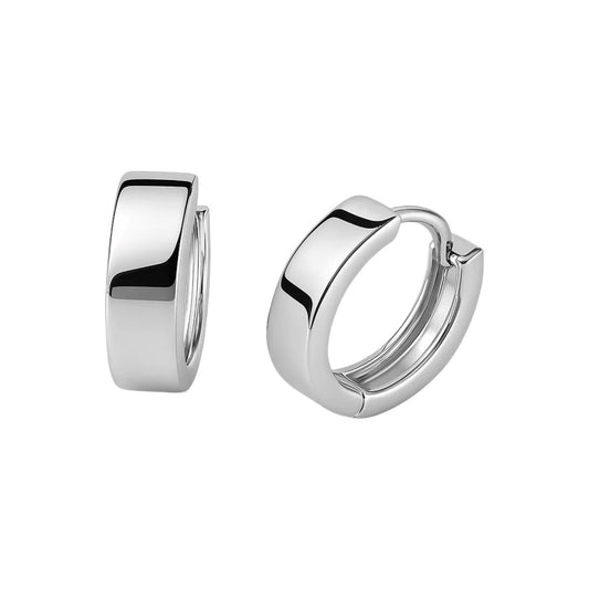 Serein Snuggable Hoops — 10K White Gold
