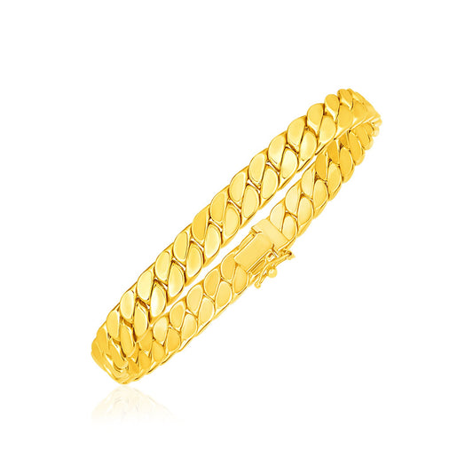 Curb Souverain Bracelet — 14K Yellow Gold, 8 in