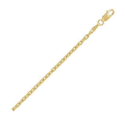 14k Yellow Gold French Cable Chain