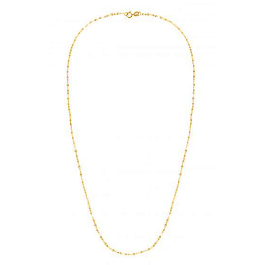 14k Yellow Gold Alternate Valentino Chain (1.40 mm) — CELESTIALUXEJEWELLERS